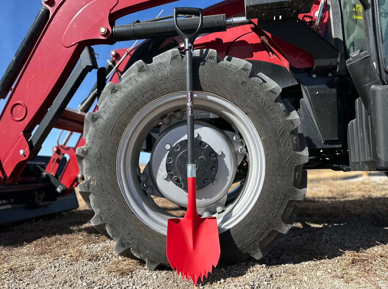Krazy Beaver Shovel XL (Red Textured Head / Black Handle) - Tampa soil911.com