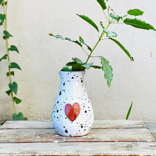 Vase Cœur Calliope - Dalmatien avec Cœur