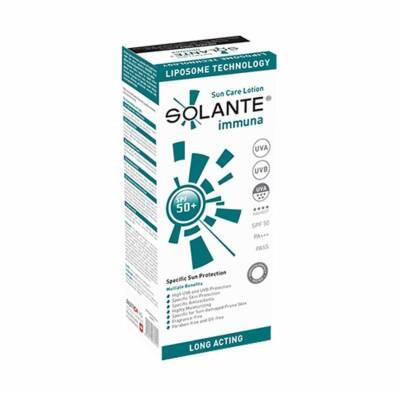 Sunscreen Solante Immuna SPF 50+ fragrance-free, water resistant 5.07 fl oz Beauty Care Bag on Tampa Home & Garden Store