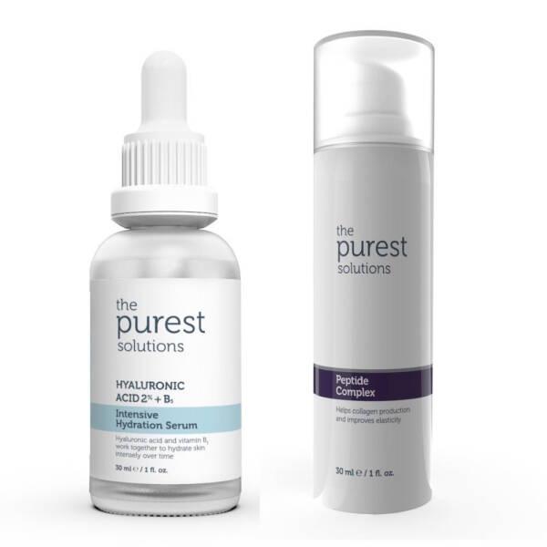 Face serum duo Hyaluronic Acid 2% B5 Hydration Serum and Peptide Complex by The Purest Solutions on Tampa Home & Garden Store