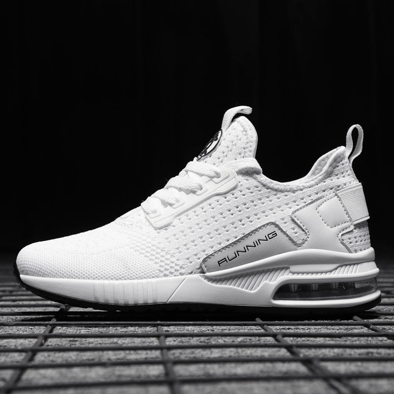 Womens running sneakers white knit mesh with air cushion Stevvex athletic shoes on Tampa Home & Garden Store