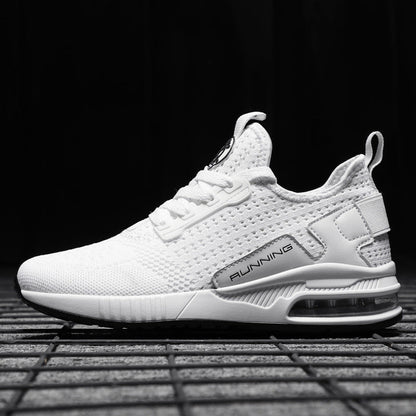 Womens running sneakers white knit mesh with air cushion Stevvex athletic shoes on Tampa Home & Garden Store