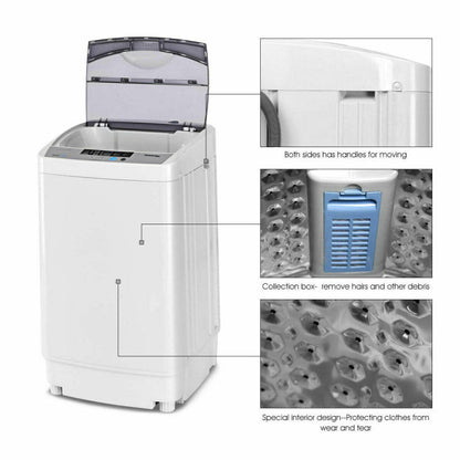 Lavadora automática de 12 lb con 10 configuraciones