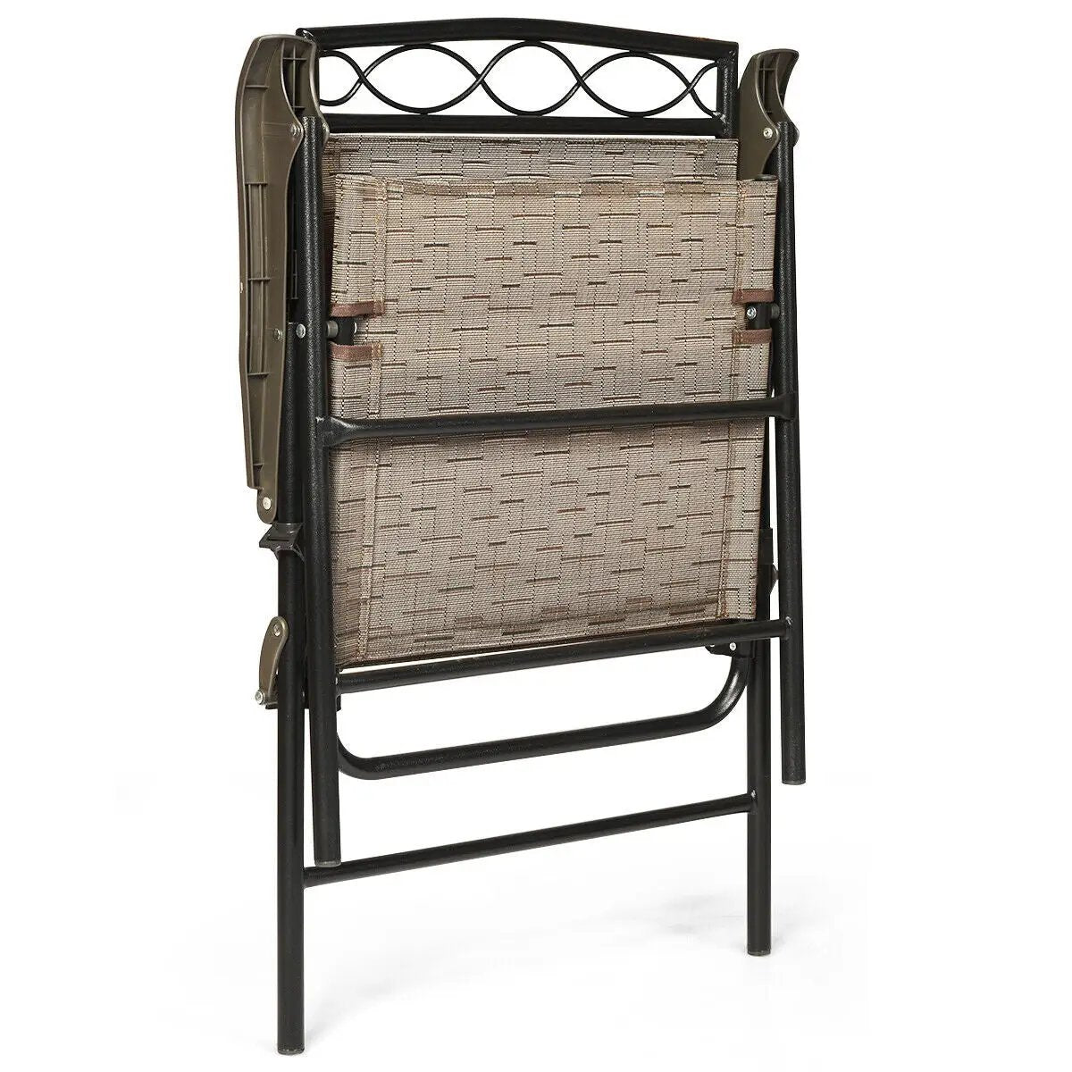 Set of 4 Patio Folding Chairs for Outdoor Use