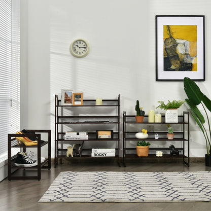 Nesting coffee tables set of 3 with wood veneer tops and rubber wood legs in living room on Tampa Home & Garden Store