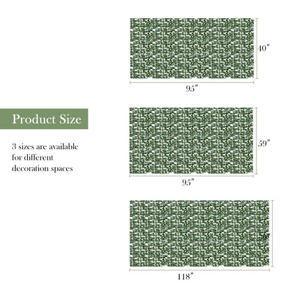 Valla de privacidad decorativa de hojas de hiedra artificial - 59 x 118 pulgadas