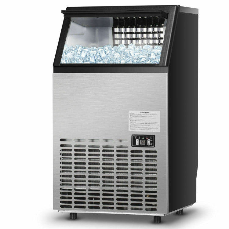 Máquina de hielo compacta de acero inoxidable