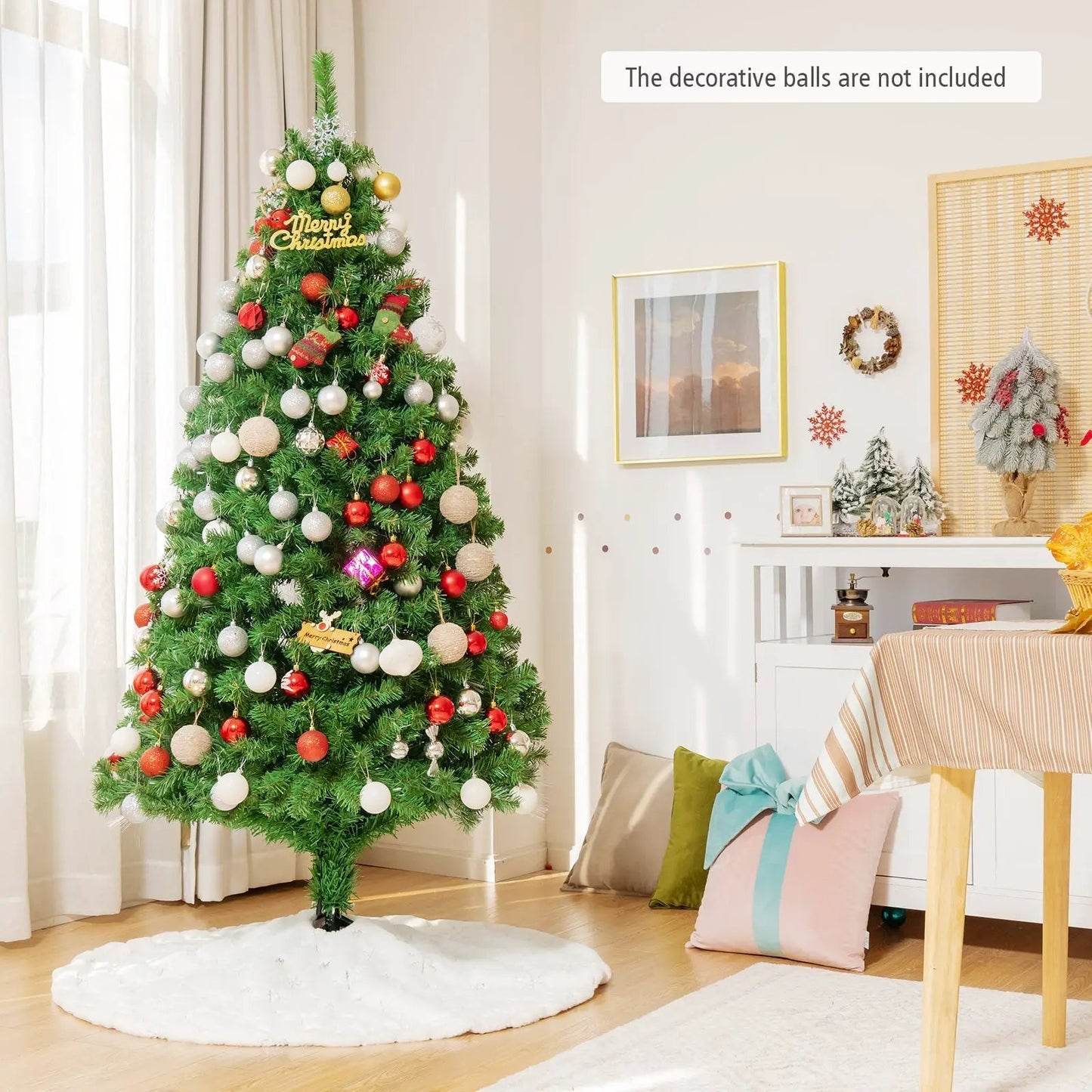 6-Foot Pre-lit Fiber Optic Christmas Tree