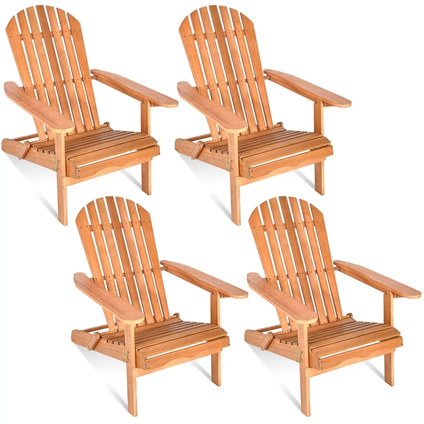 Eucalyptus Wood Foldable Outdoor Lounger Chair