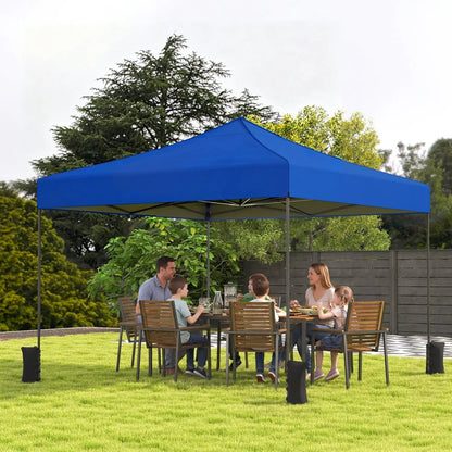 9.5 Ft Pop Up Canopy Tent with Adjustable Heights
