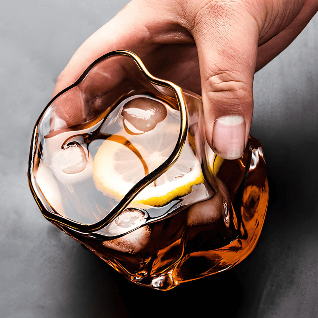 Gold Hoshi Japanese Crystal And The Whisky Glass
