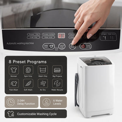 Washing machine DirectDeals white, 9.93 lb, 8 preset programs, digital control panel on Tampa Home & Garden Store