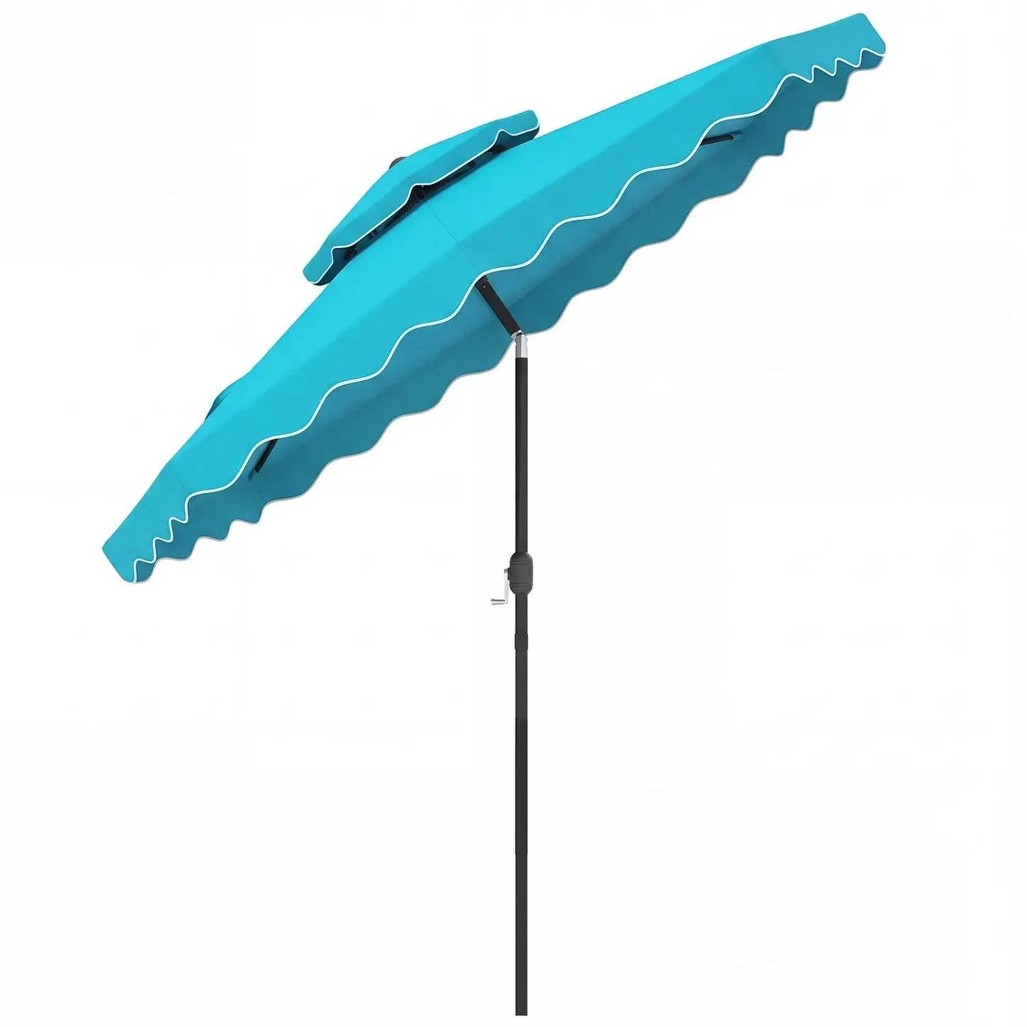 9 Feet Patio Umbrella With Push Button Tilt Crank