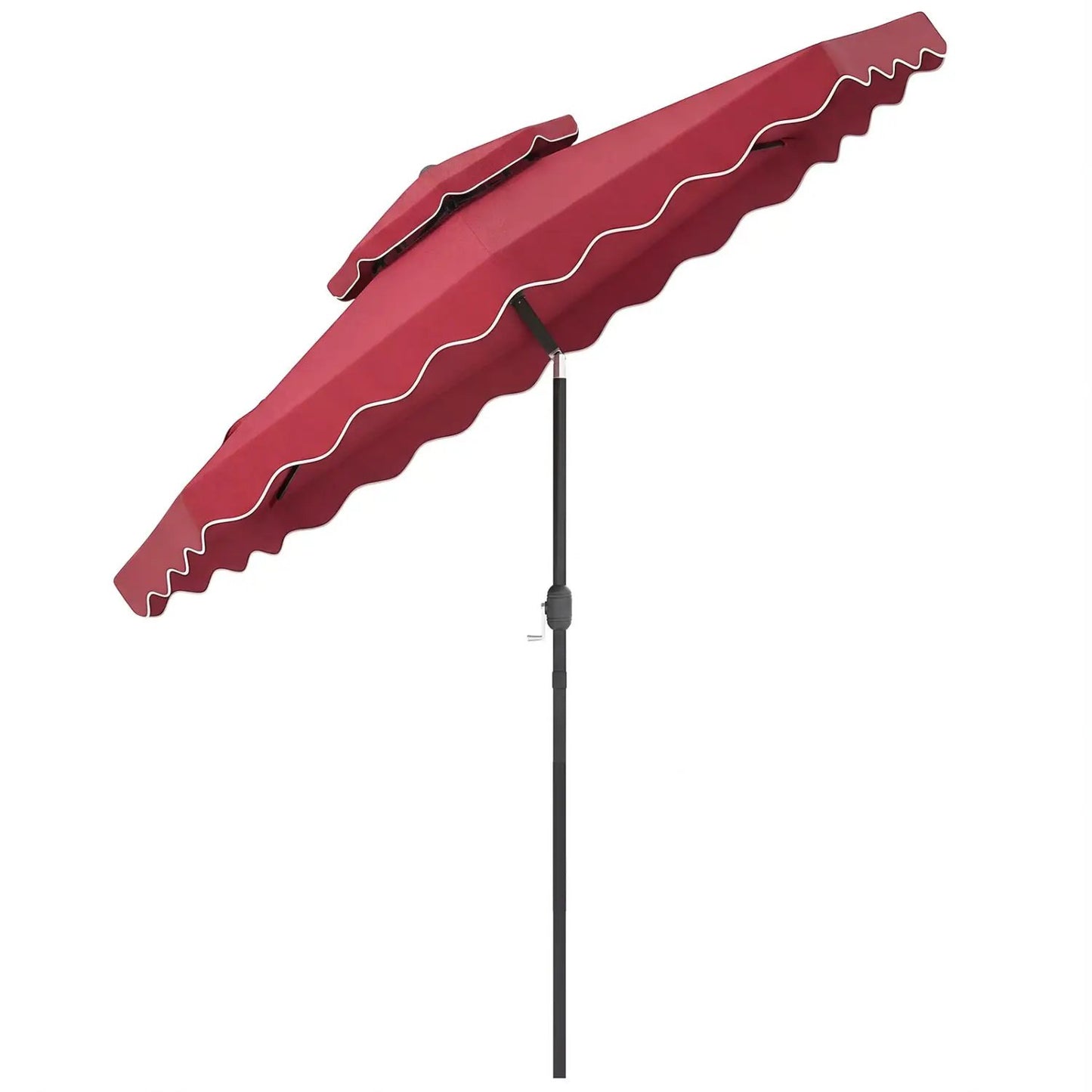 9 Feet Patio Umbrella With Push Button Tilt Crank