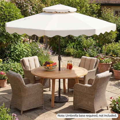 9 Feet Patio Umbrella With Push Button Tilt Crank