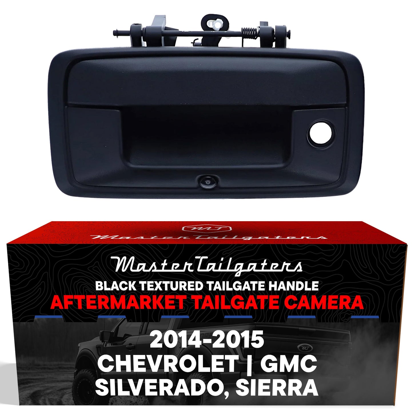 Black tailgate handle with backup camera for Silverado/Sierra 2014-2015 MasterTailgaters on Tampa Home & Garden Store