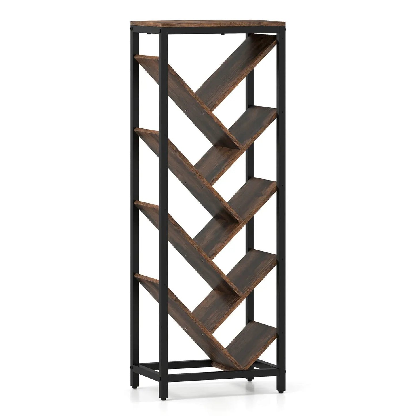 Nine Tier Freestanding Bookcase for Hardcover