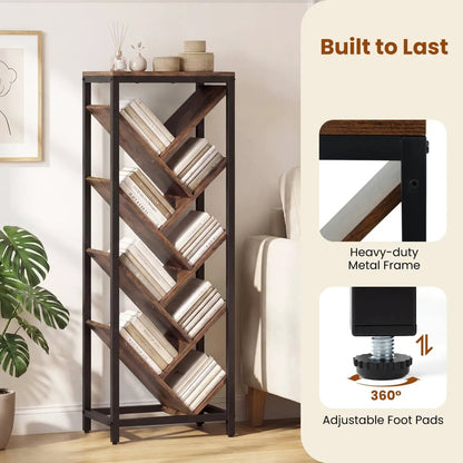 Nine Tier Freestanding Bookcase for Hardcover