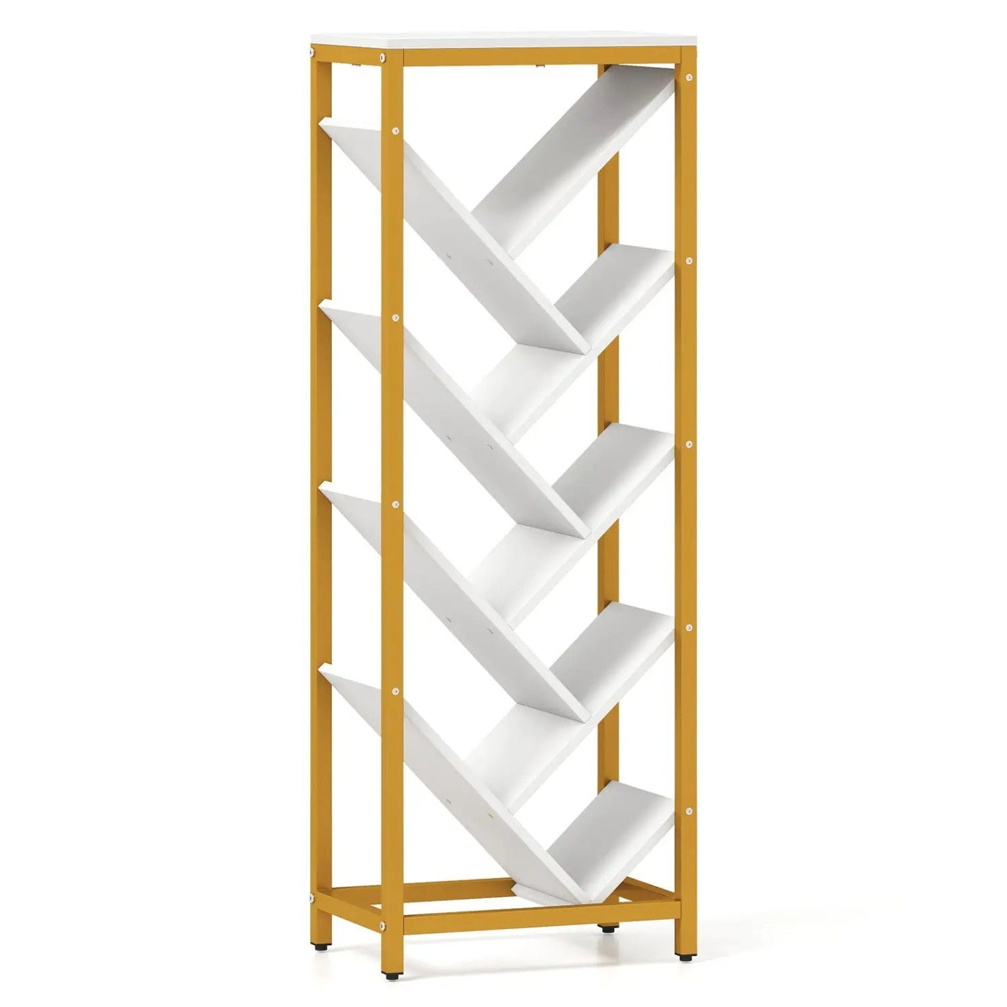 Nine Tier Freestanding Bookcase for Hardcover