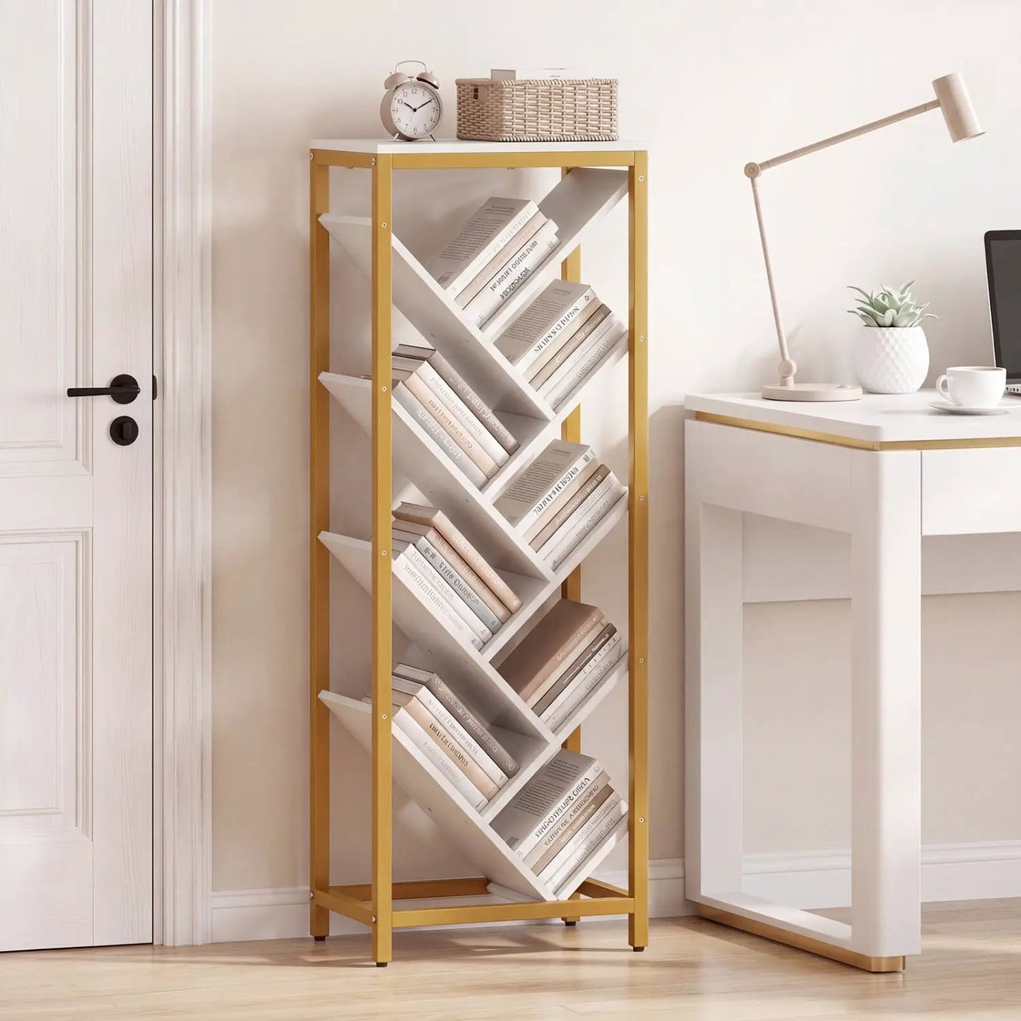 Nine Tier Freestanding Bookcase for Hardcover