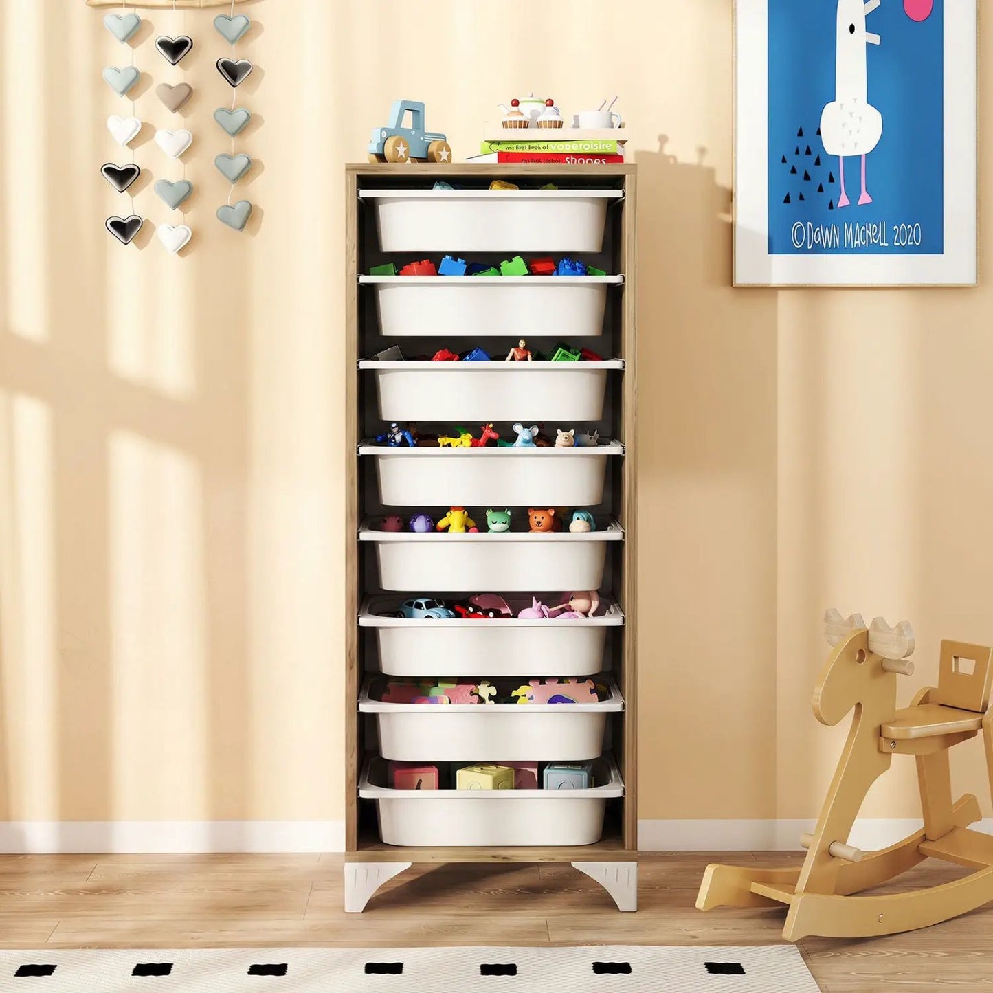 9-Tier Fruit and Vegetable Storage Rack Unit