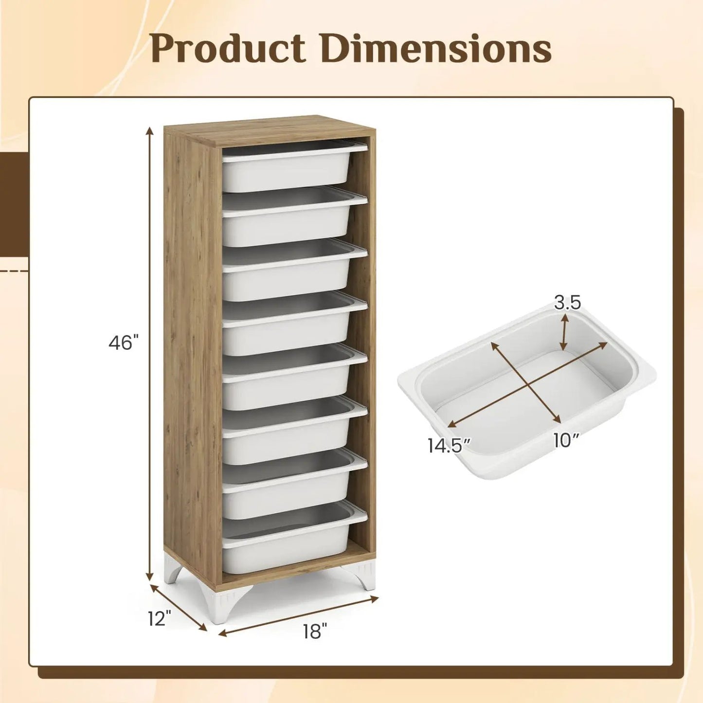 9-Tier Fruit and Vegetable Storage Rack Unit