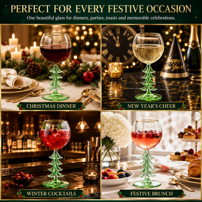 Premium Natale Stemmed Wine Glass Holder