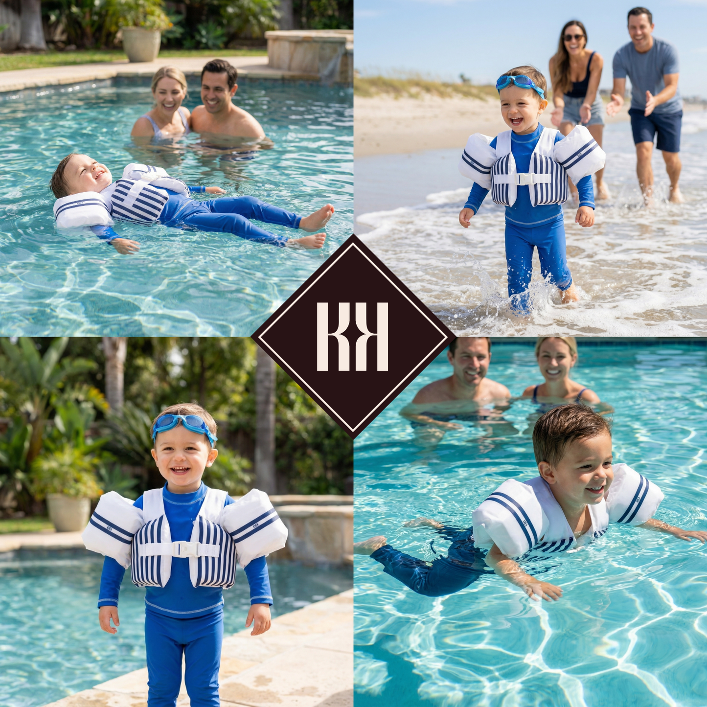 Baby Floating Jacket With Sleeves for Water Play