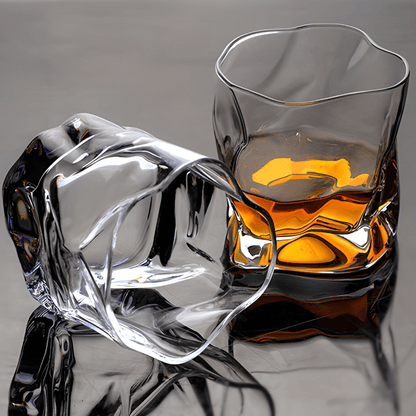 Hoshi Handcrafted Crystal Whisky Glass with Grip