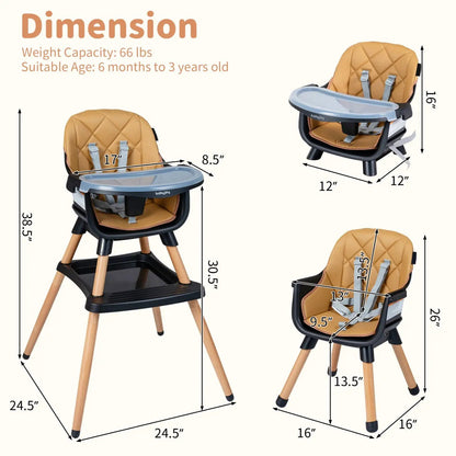 Nine in One Convertible High Chair for Toddlers