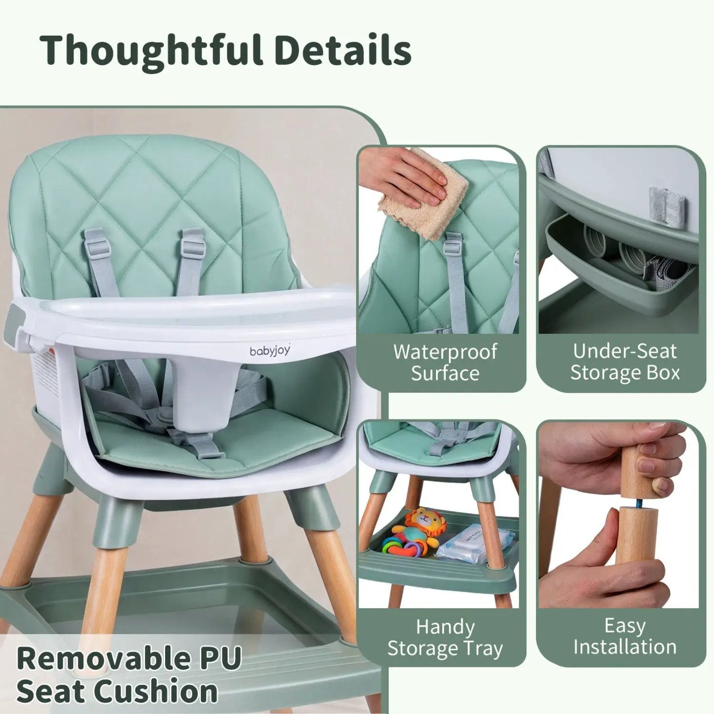 Nine in One Convertible High Chair for Toddlers