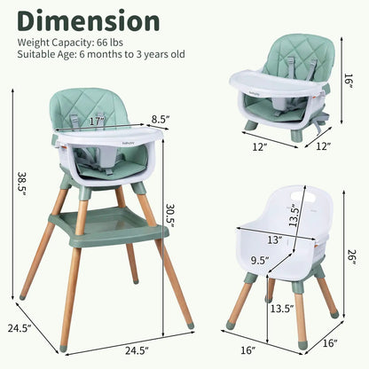 Nine in One Convertible High Chair for Toddlers
