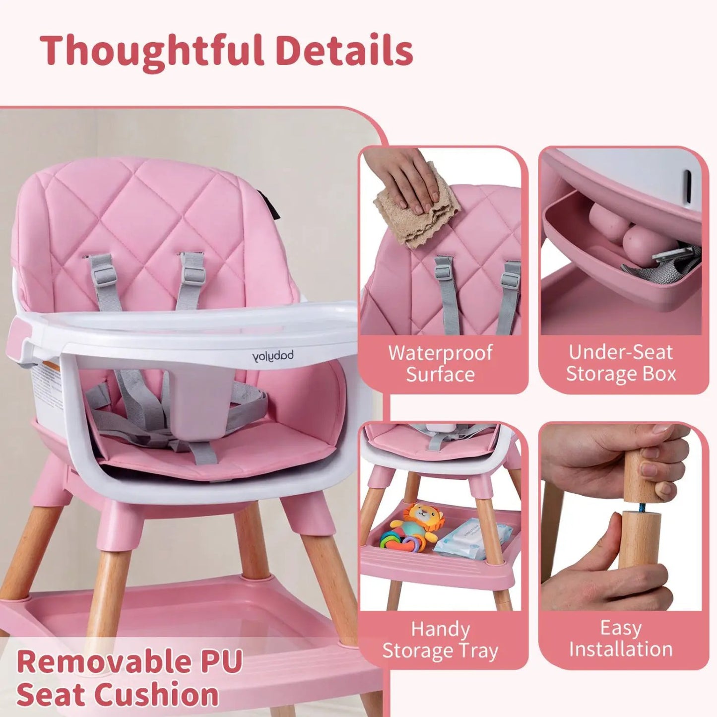 Nine in One Convertible High Chair for Toddlers