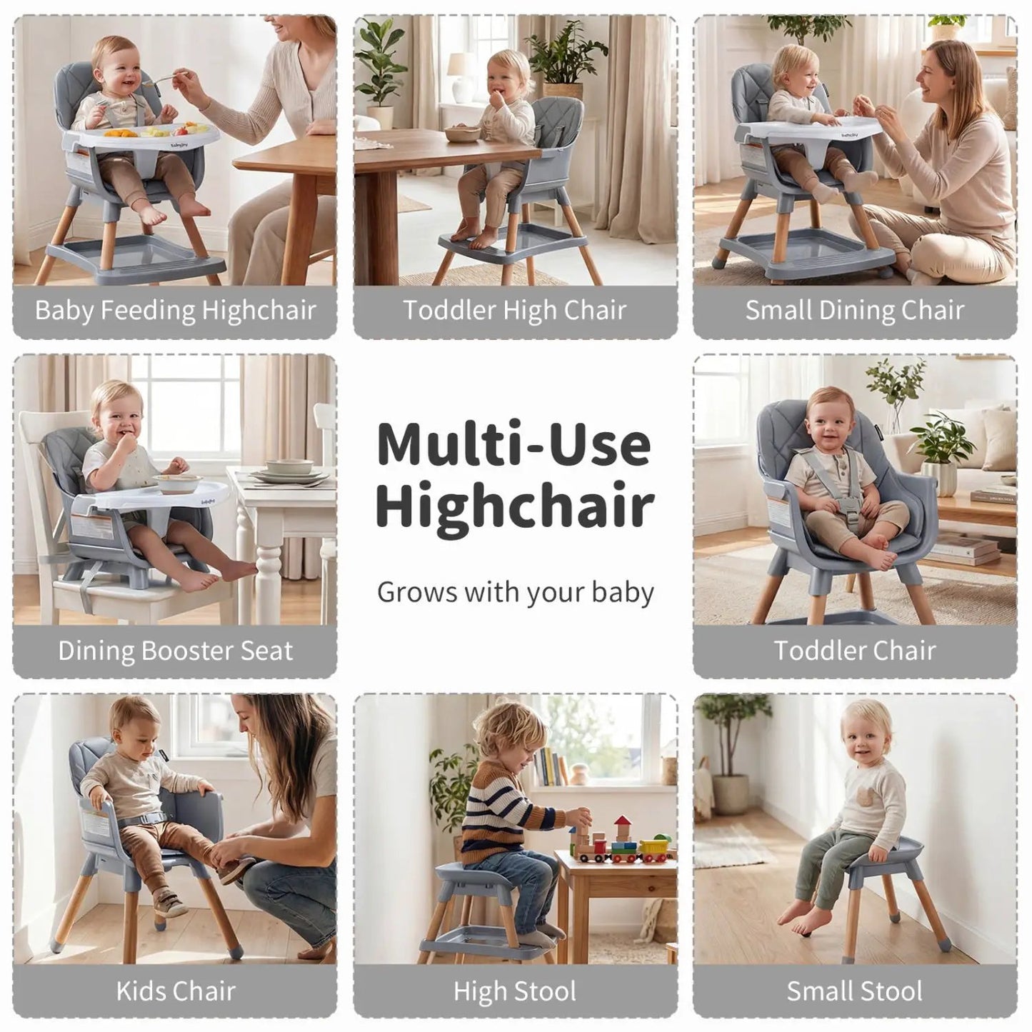 Nine in One Convertible High Chair for Toddlers