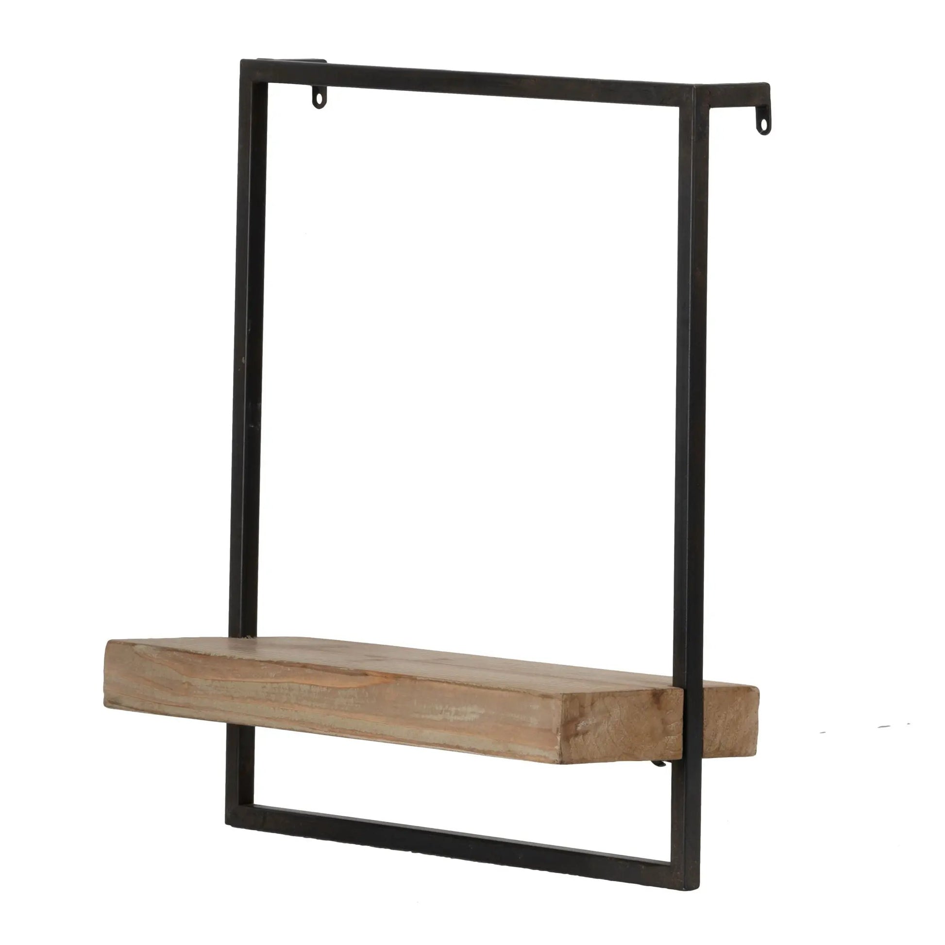 Wall shelf with black metal frame and natural wood shelf by Unique Piece Furniture on Tampa Home & Garden Store