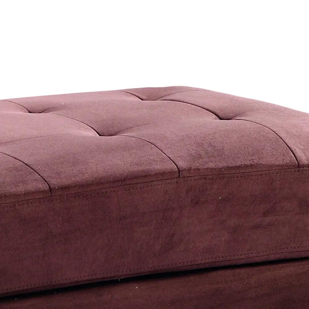Chic Contemporary Storage Ottoman Tufted Cushion