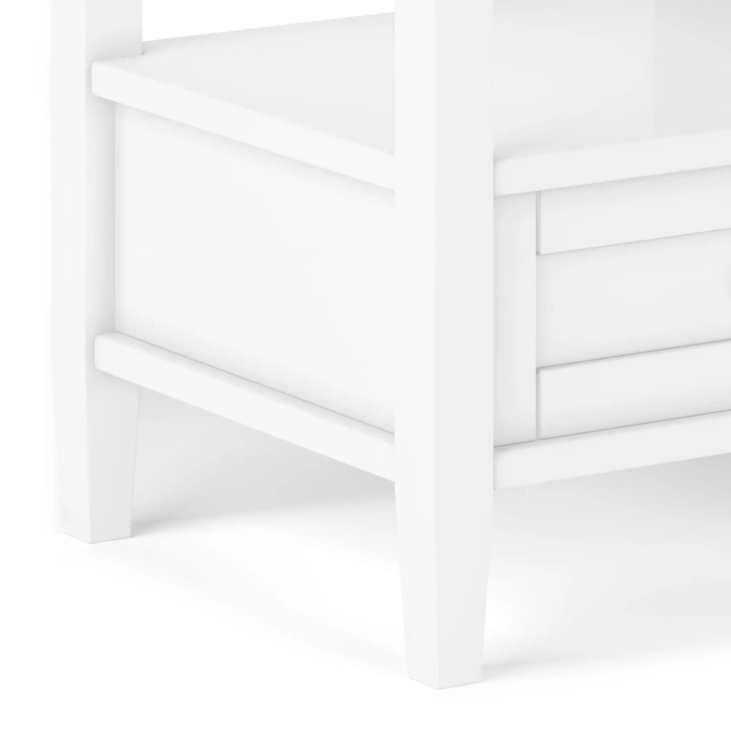 Warm Shaker handcrafted coffee table by Unique Piece Furniture with white finish on Tampa Home & Garden Store