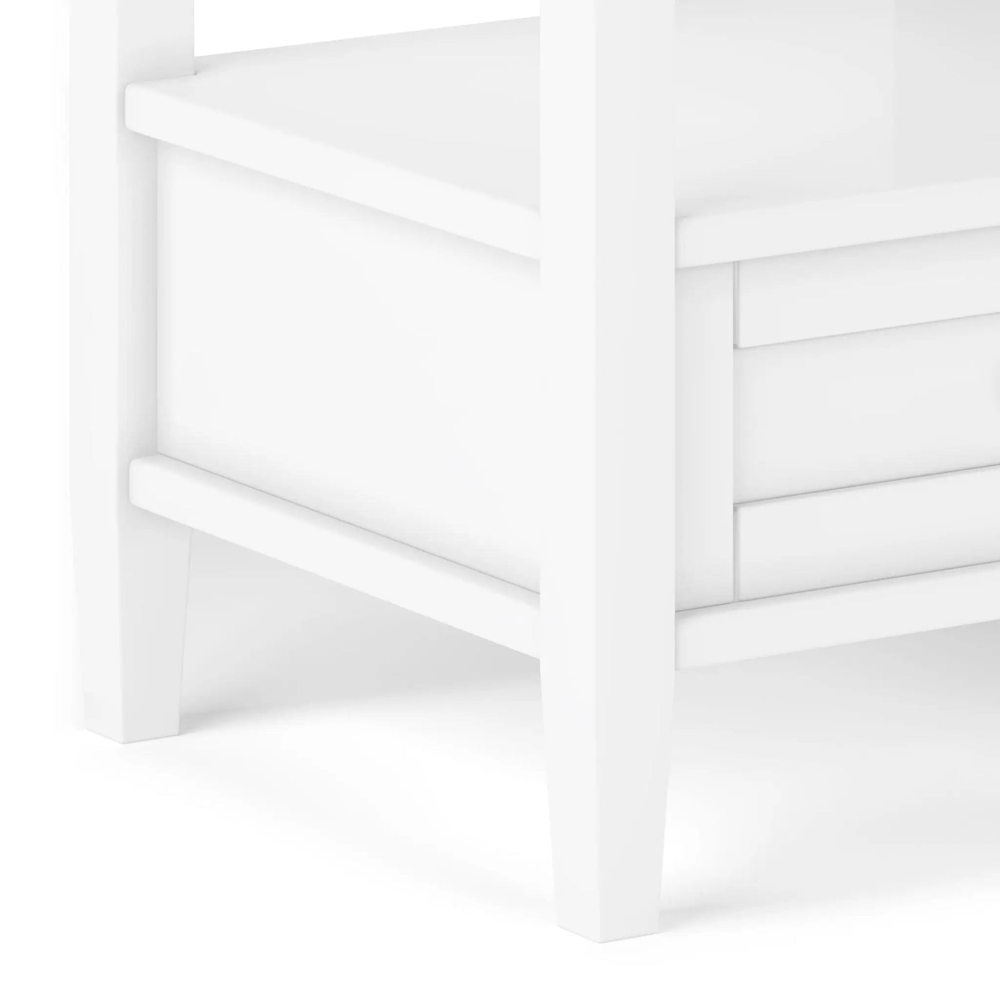 Warm Shaker handcrafted coffee table by Unique Piece Furniture with white finish on Tampa Home & Garden Store