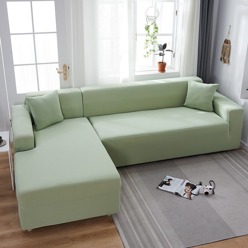 Nordic Imperial Concubine sofa cover set for sectional, mint green universal elastic fabric on Tampa Home & Garden Store