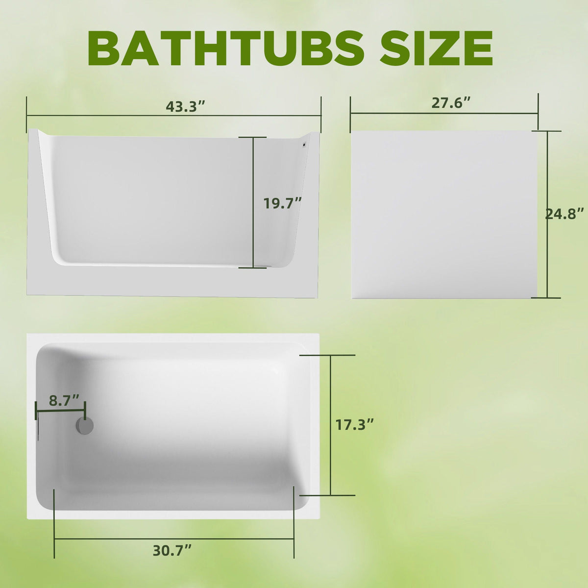 Modern glossy white freestanding acrylic bathtub by HouseOfZazla on Tampa Home & Garden Store