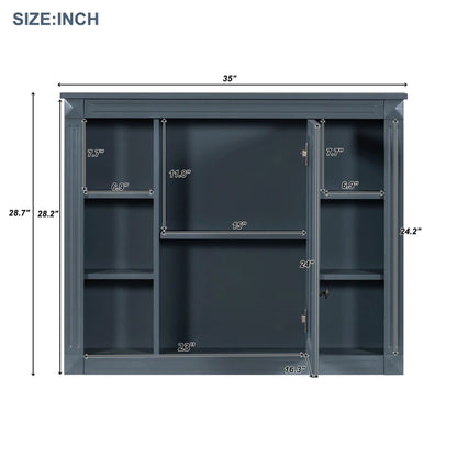 Wall Mounted Bathroom Storage Cabinet With Mirror