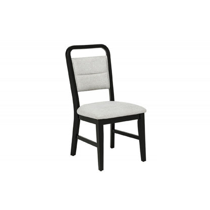 Black Curved Dining Side Chair Set of Two