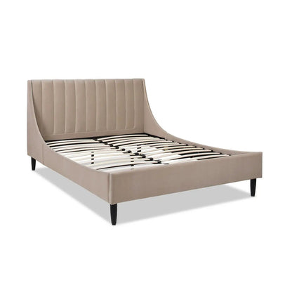 Aspen Vertical Tufted Headboard Platform Bed