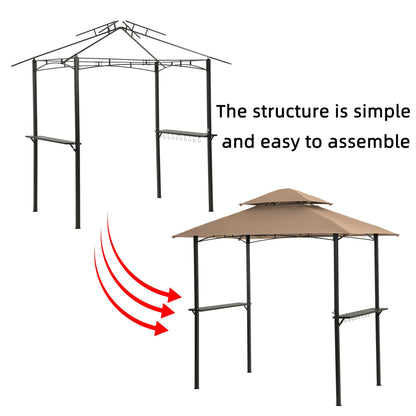 Outdoor Grill Gazebo and Steel Frame Canopy