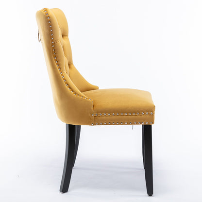 Nikki High End Tufted Dining Chair Set of Two