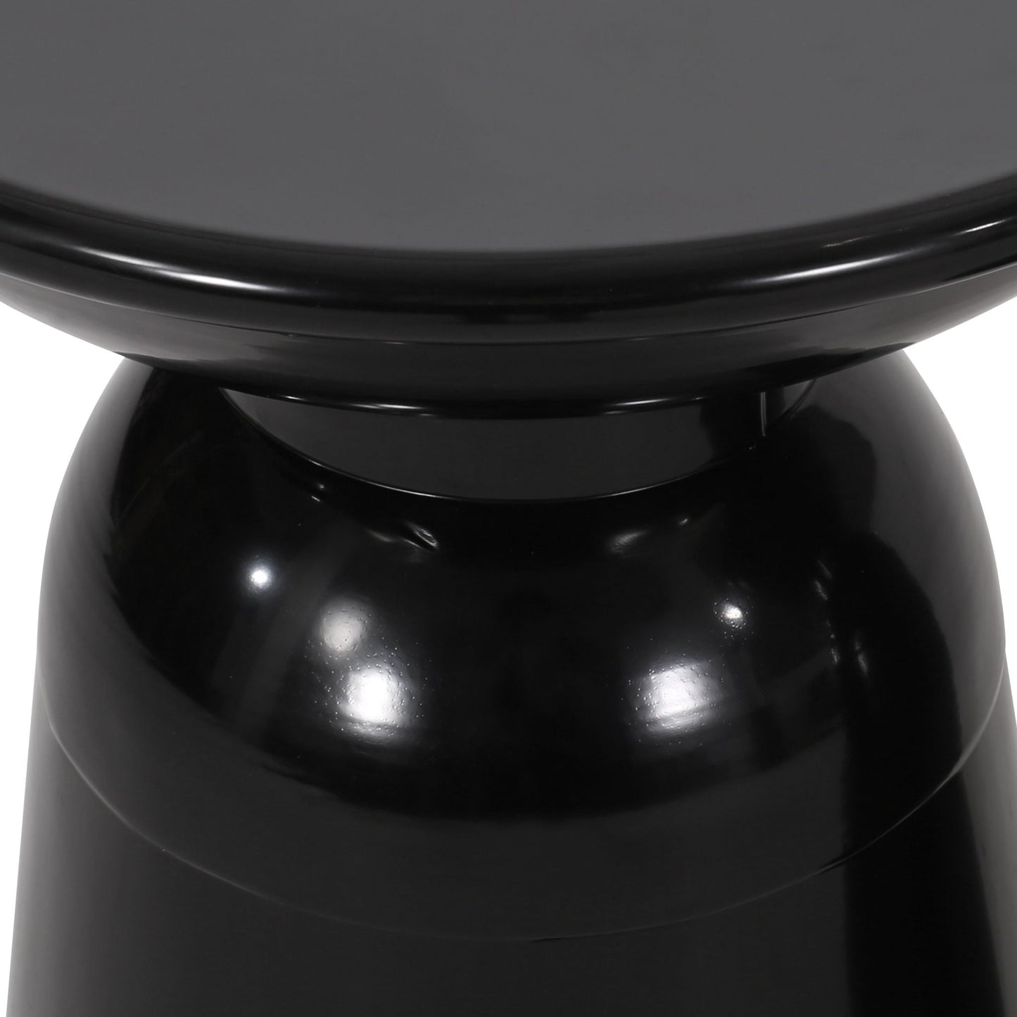 Modern Round Metal Pedestal Outdoor Table