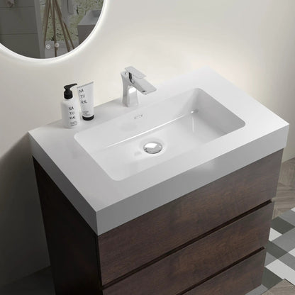 Alice Bathroom Vanity with Large Storage and Sink