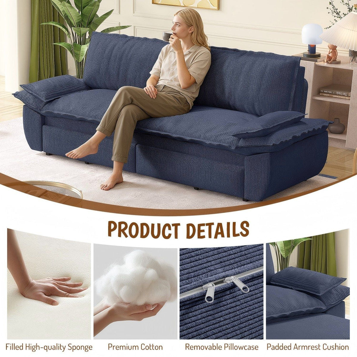 Queen Sleeper Bed and a 3 in 1 Convertible Sofa