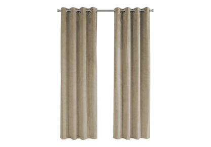 2 Piece Curtain Panel Set Room Darkening Grommet