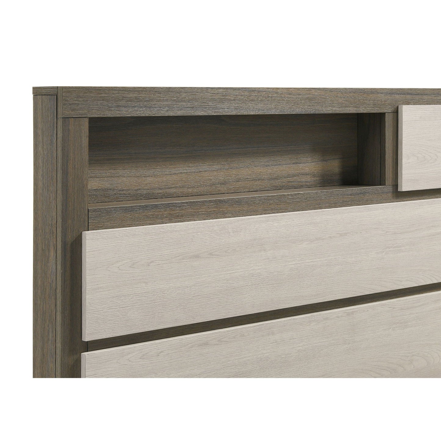 Eastern King Headboard and Bookcase Storage Bed